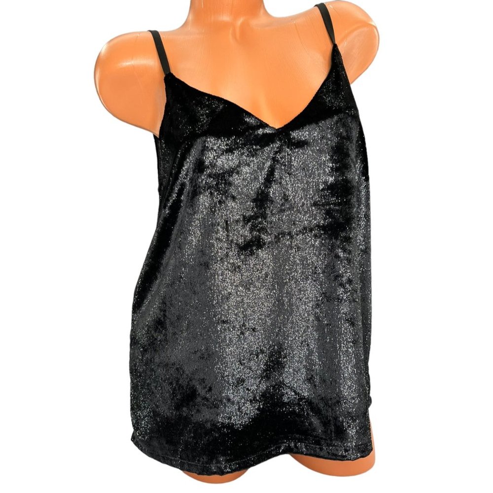 MinkPink Womens Black Shadow Lux Tincel Cami Size Small
